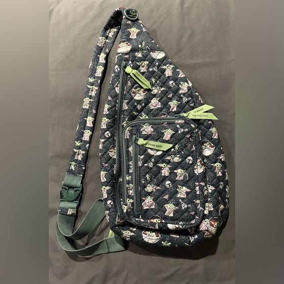 Vera Bradley Bags Vera Bradley Star Wars Sling Backpack In Grogu Medallion Poshmark